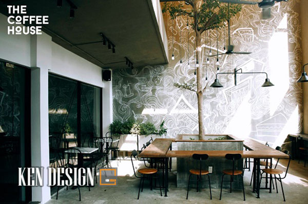 Thiết kế nội thất quán the coffee house